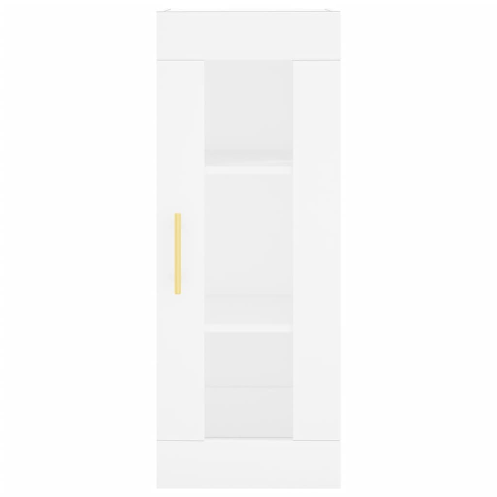 Image Buffet haut Blanc 34,5x34x180 cm Bois d'ingénierie | Xios Store SNC vidaXL Xios Store SNC