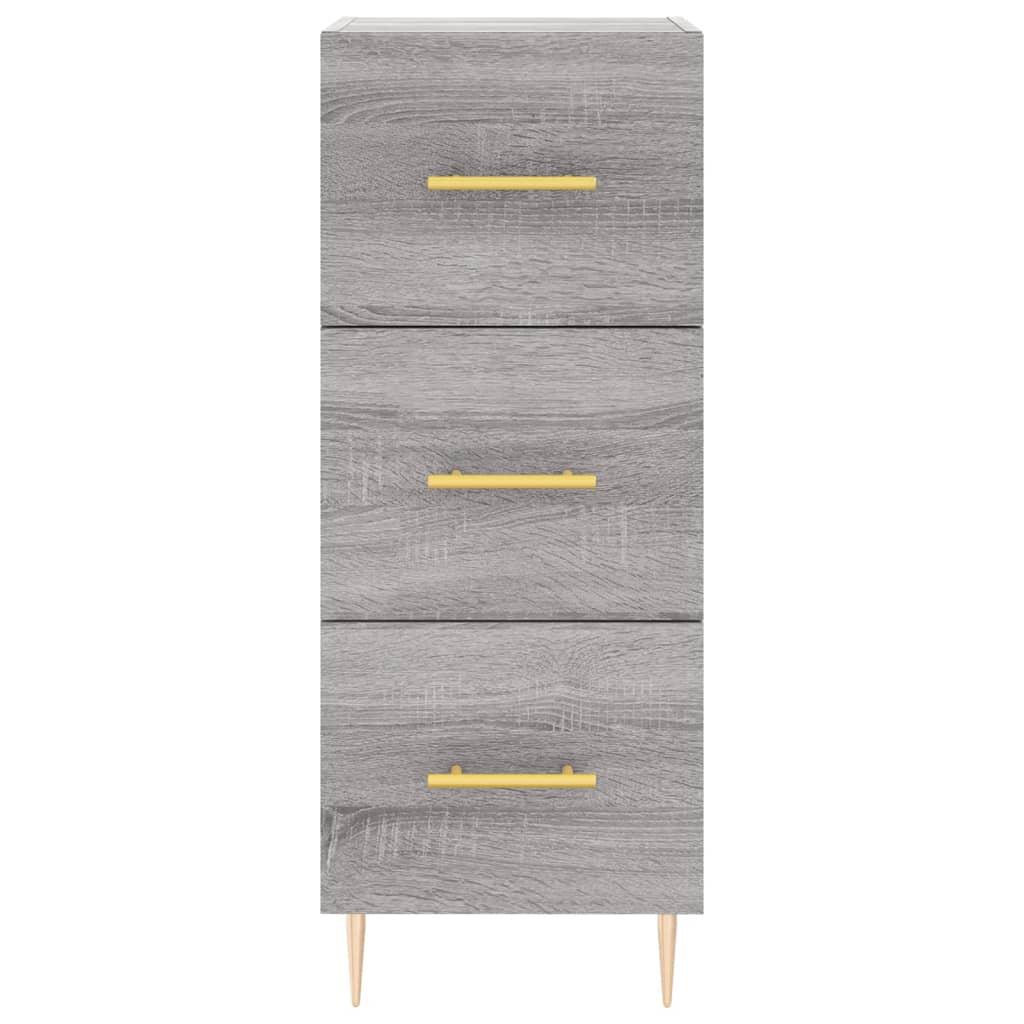 Image Buffet haut Sonoma gris 34,5x34x180 cm Bois d'ingénierie | Xios Store SNC vidaXL Xios Store SNC