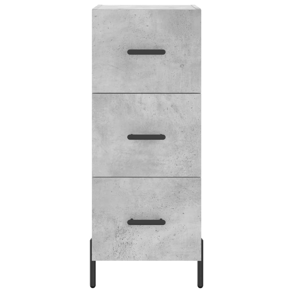 Image Buffet haut Gris béton 34,5x34x180 cm Bois d'ingénierie | Xios Store SNC vidaXL Xios Store SNC