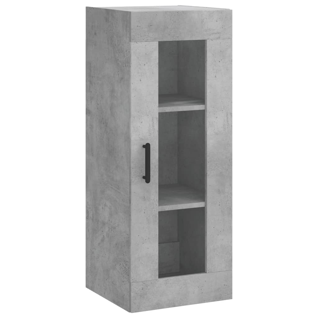 Image Buffet haut Gris béton 34,5x34x180 cm Bois d'ingénierie | Xios Store SNC vidaXL Xios Store SNC