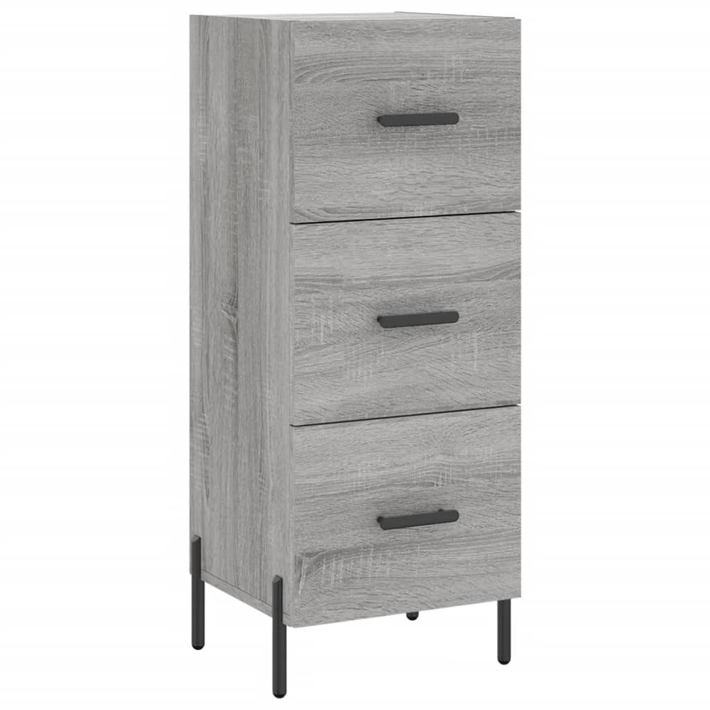 Image Buffet haut Sonoma gris 34,5x34x180 cm Bois d'ingénierie | Xios Store SNC vidaXL Xios Store SNC