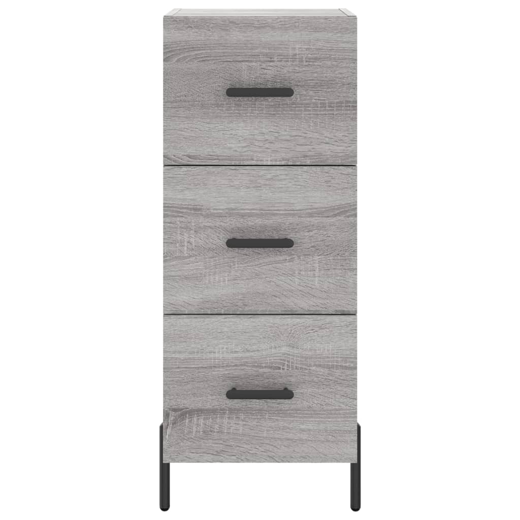 Image Buffet haut Sonoma gris 34,5x34x180 cm Bois d'ingénierie | Xios Store SNC vidaXL Xios Store SNC