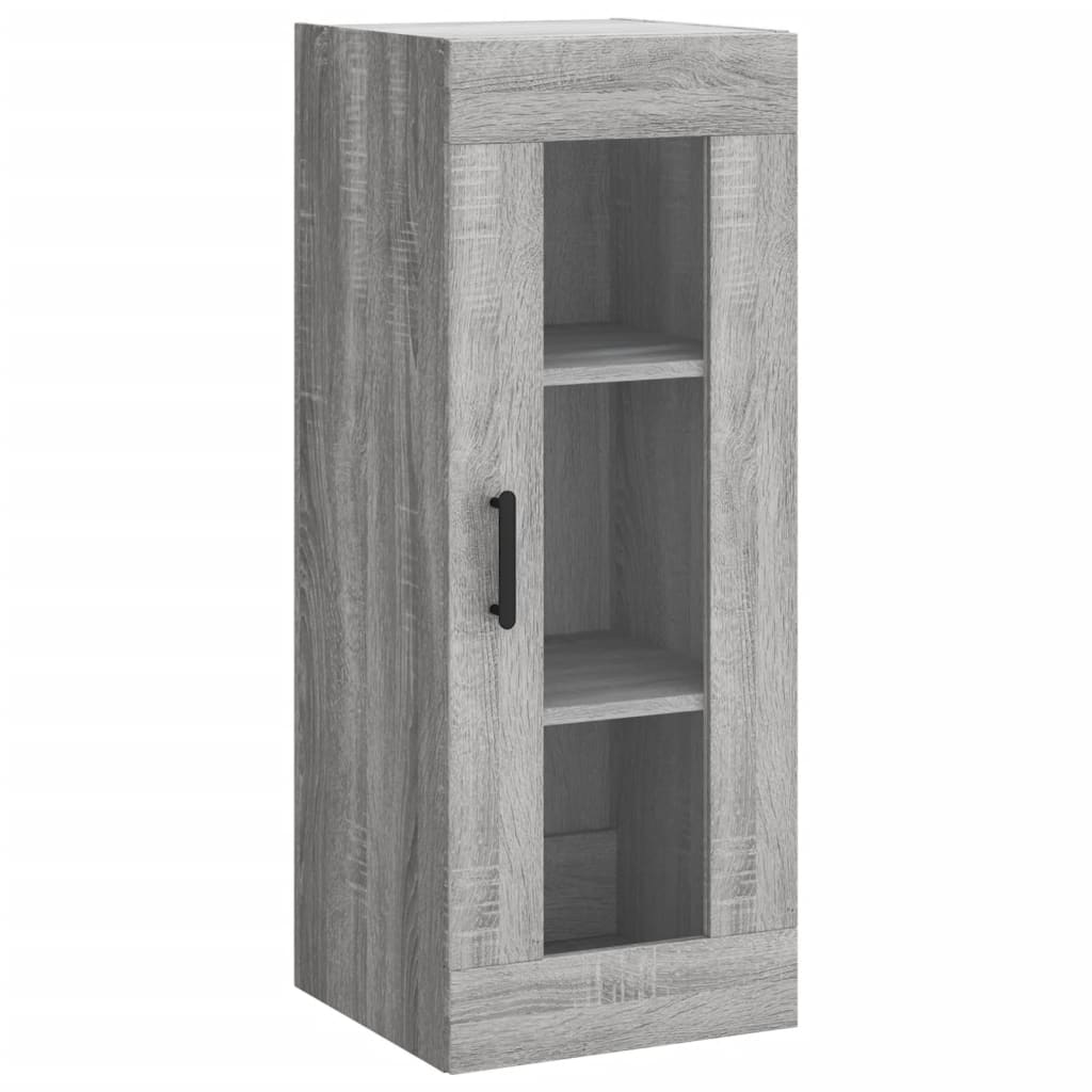 Image Buffet haut Sonoma gris 34,5x34x180 cm Bois d'ingénierie | Xios Store SNC vidaXL Xios Store SNC