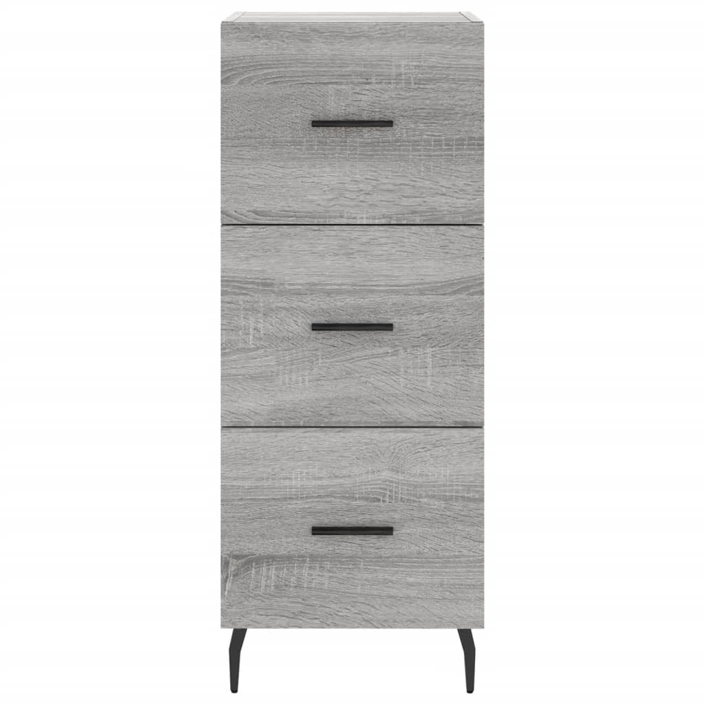 Image Buffet haut Sonoma gris 34,5x34x180 cm Bois d'ingénierie | Xios Store SNC vidaXL Xios Store SNC