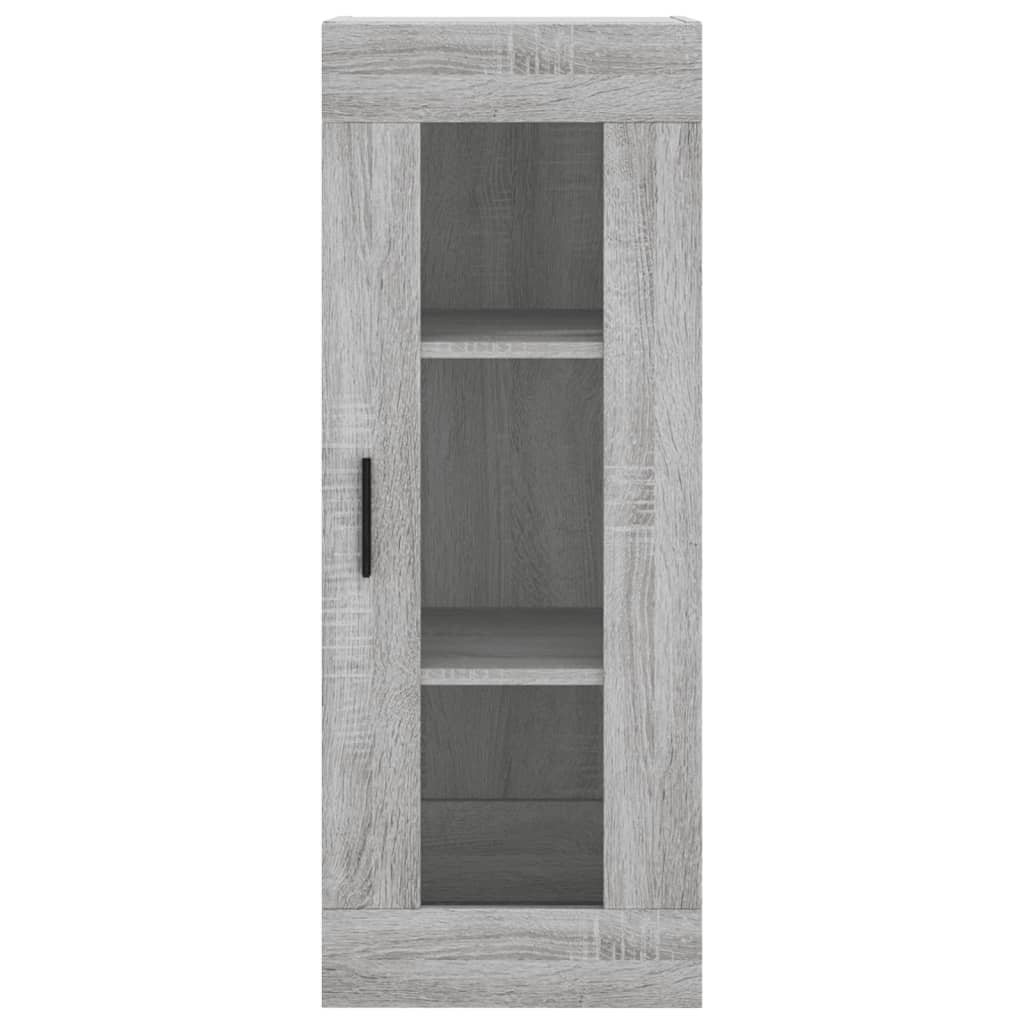 Image Buffet haut Sonoma gris 34,5x34x180 cm Bois d'ingénierie | Xios Store SNC vidaXL Xios Store SNC