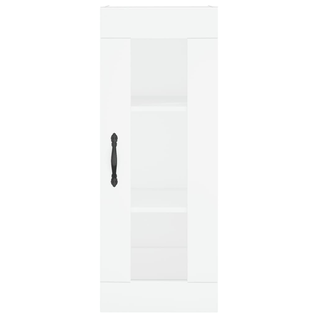 Image Buffet haut Blanc 34,5x34x180 cm Bois d'ingénierie | Xios Store SNC vidaXL Xios Store SNC