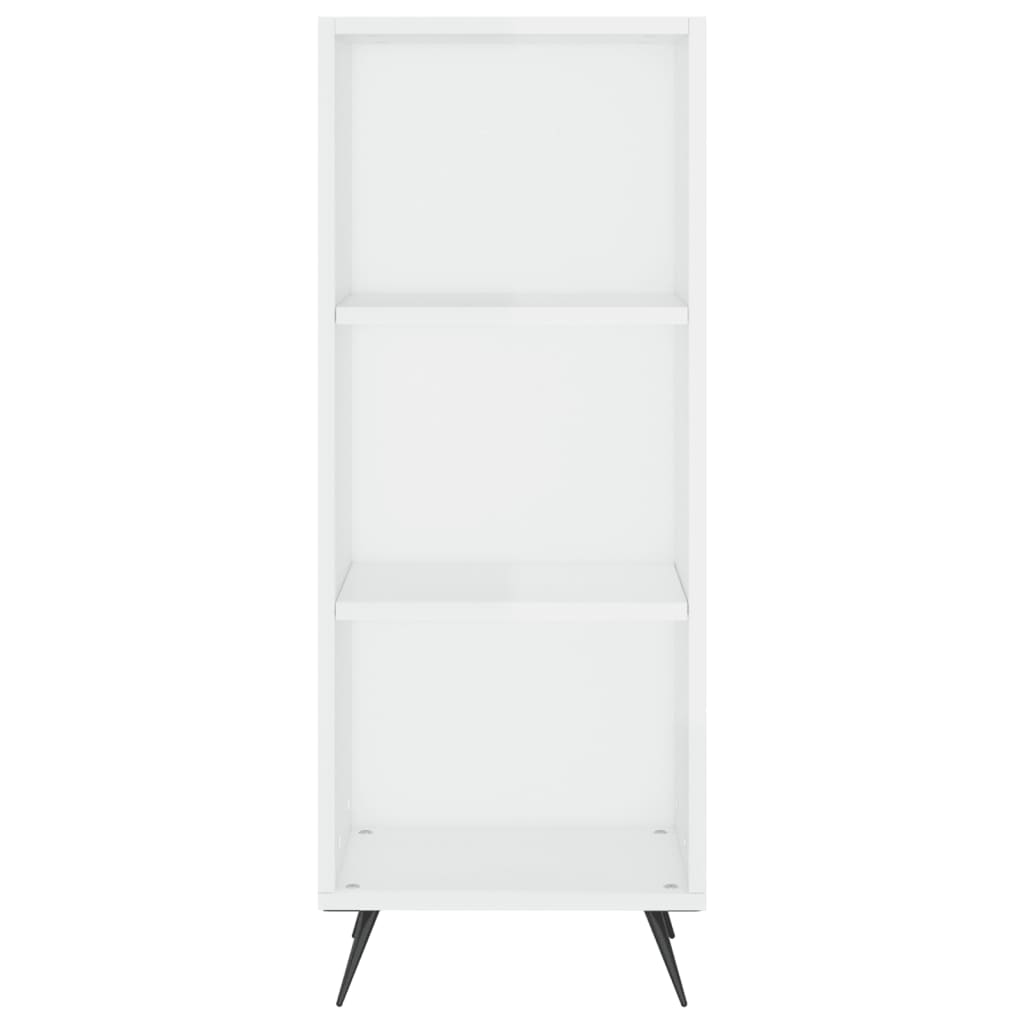 Image Buffet haut Blanc brillant 34,5x34x180 cm Bois d'ingénierie | Xios Store SNC vidaXL Xios Store SNC