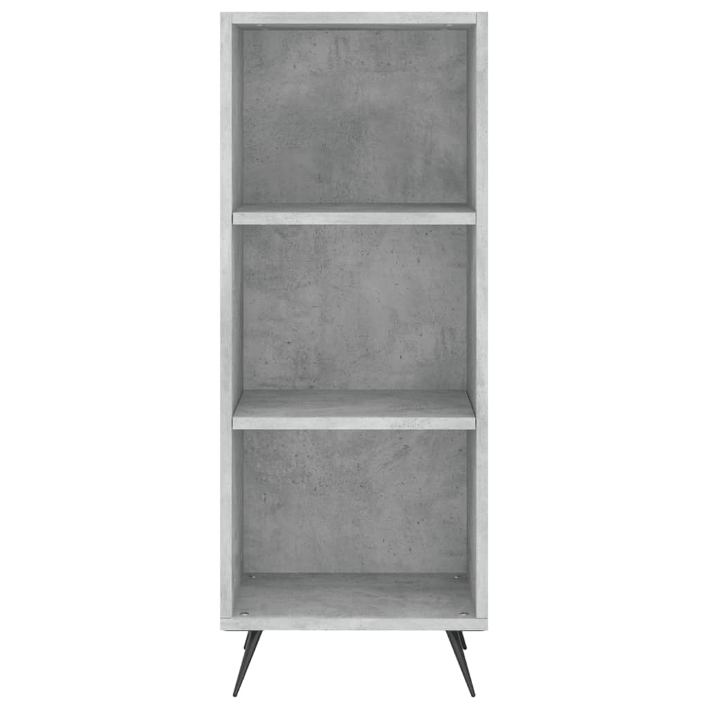 Image Buffet haut Gris béton 34,5x34x180 cm Bois d'ingénierie | Xios Store SNC vidaXL Xios Store SNC