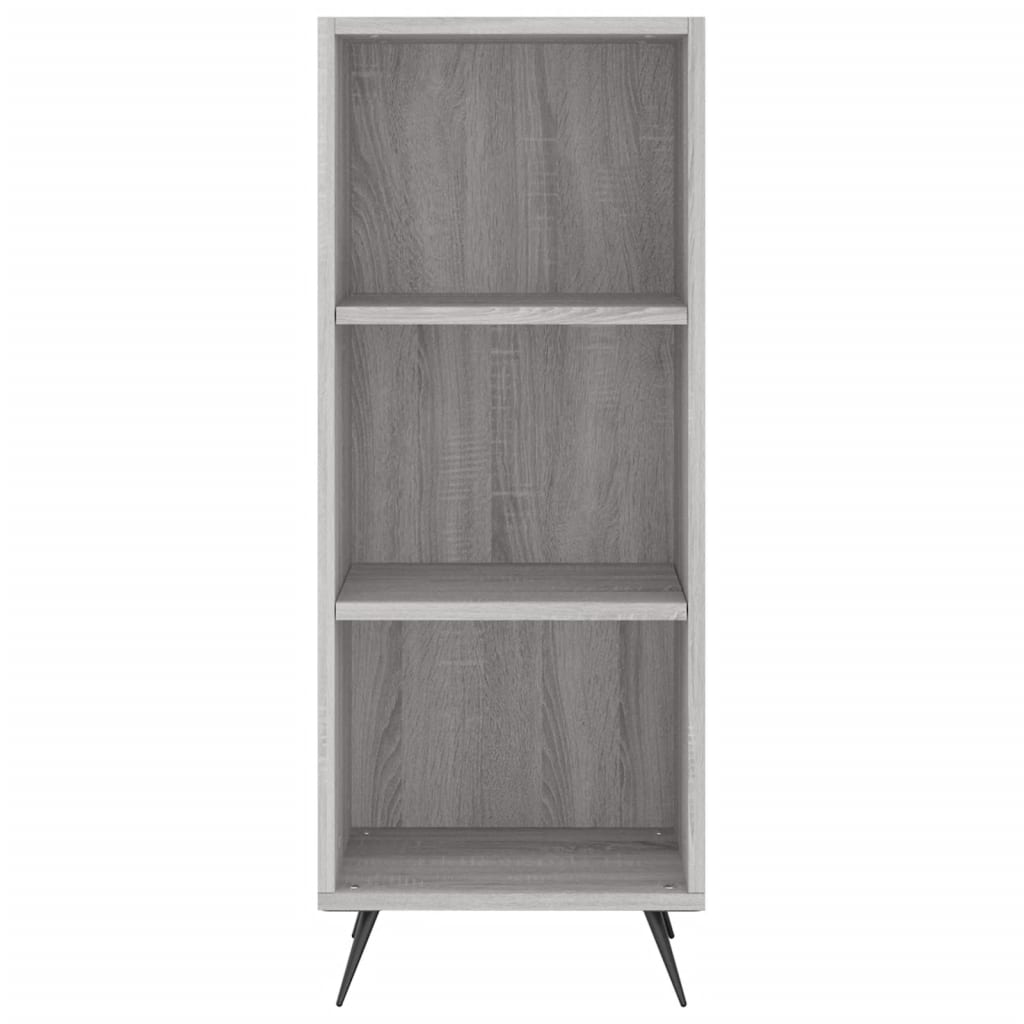 Image Buffet haut Sonoma gris 34,5x34x180 cm Bois d'ingénierie | Xios Store SNC vidaXL Xios Store SNC