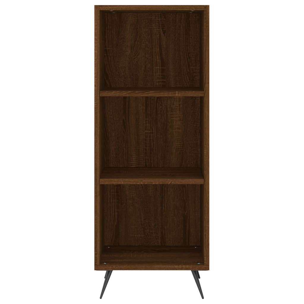 Image Buffet haut Chêne marron 34,5x34x180 cm Bois d'ingénierie | Xios Store SNC vidaXL Xios Store SNC