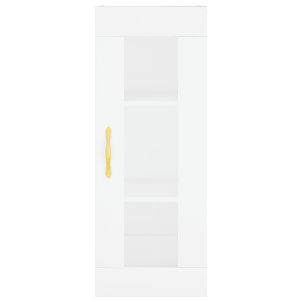 Image Buffet haut Blanc 34,5x34x180 cm Bois d'ingénierie | Xios Store SNC vidaXL Xios Store SNC