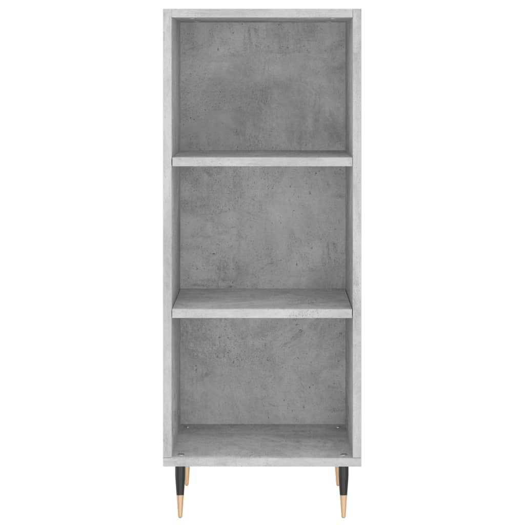 Image Buffet haut Gris béton 34,5x34x180 cm Bois d'ingénierie | Xios Store SNC vidaXL Xios Store SNC