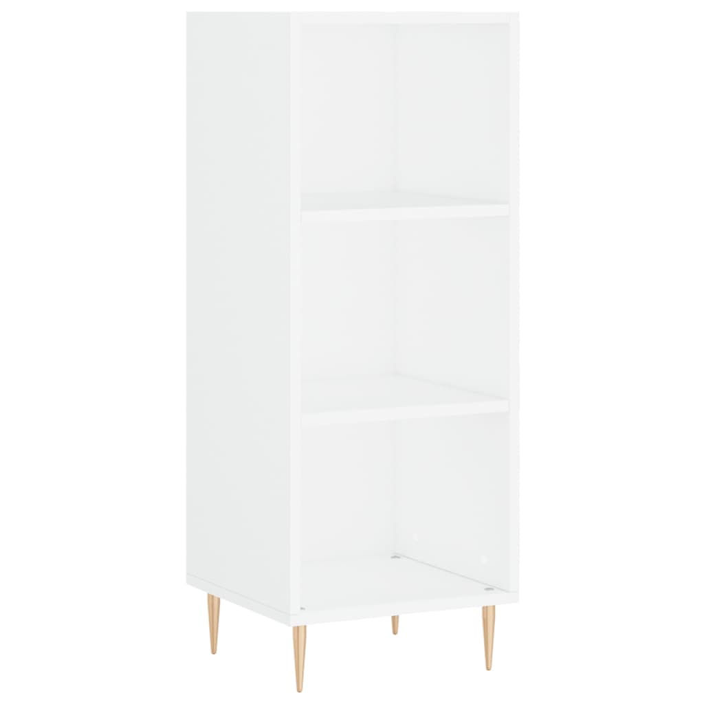 Image Buffet haut Blanc 34,5x34x180 cm Bois d'ingénierie | Xios Store SNC vidaXL Xios Store SNC