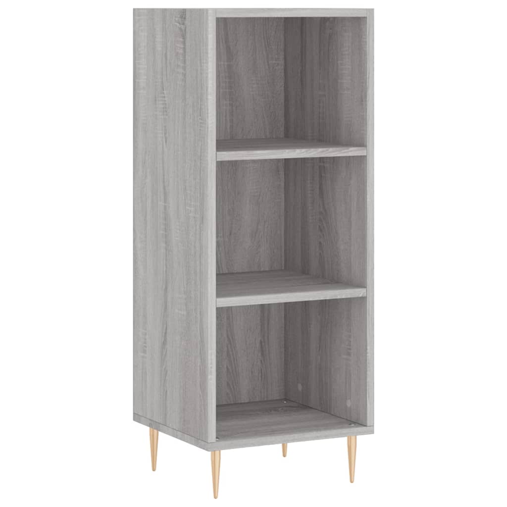 Image Buffet haut Sonoma gris 34,5x34x180 cm Bois d'ingénierie | Xios Store SNC vidaXL Xios Store SNC