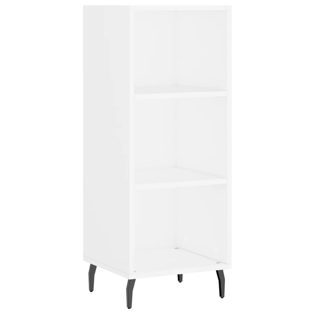 Image Buffet haut Blanc 34,5x34x180 cm Bois d'ingénierie | Xios Store SNC vidaXL Xios Store SNC