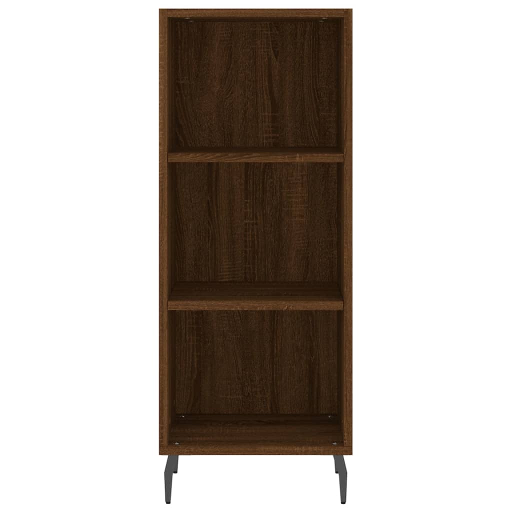 Image Buffet haut Chêne marron 34,5x34x180 cm Bois d'ingénierie | Xios Store SNC vidaXL Xios Store SNC