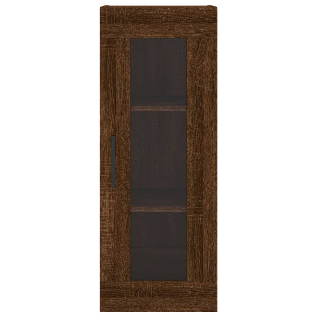 Image Buffet haut Chêne marron 34,5x34x180 cm Bois d'ingénierie | Xios Store SNC vidaXL Xios Store SNC