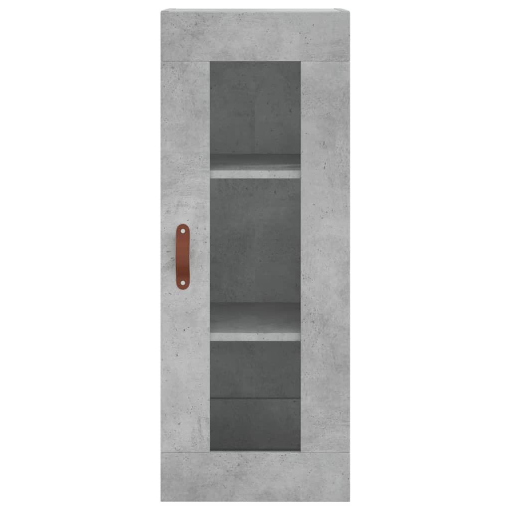 Image Buffet haut Gris béton 34,5x34x180 cm Bois d'ingénierie | Xios Store SNC vidaXL Xios Store SNC