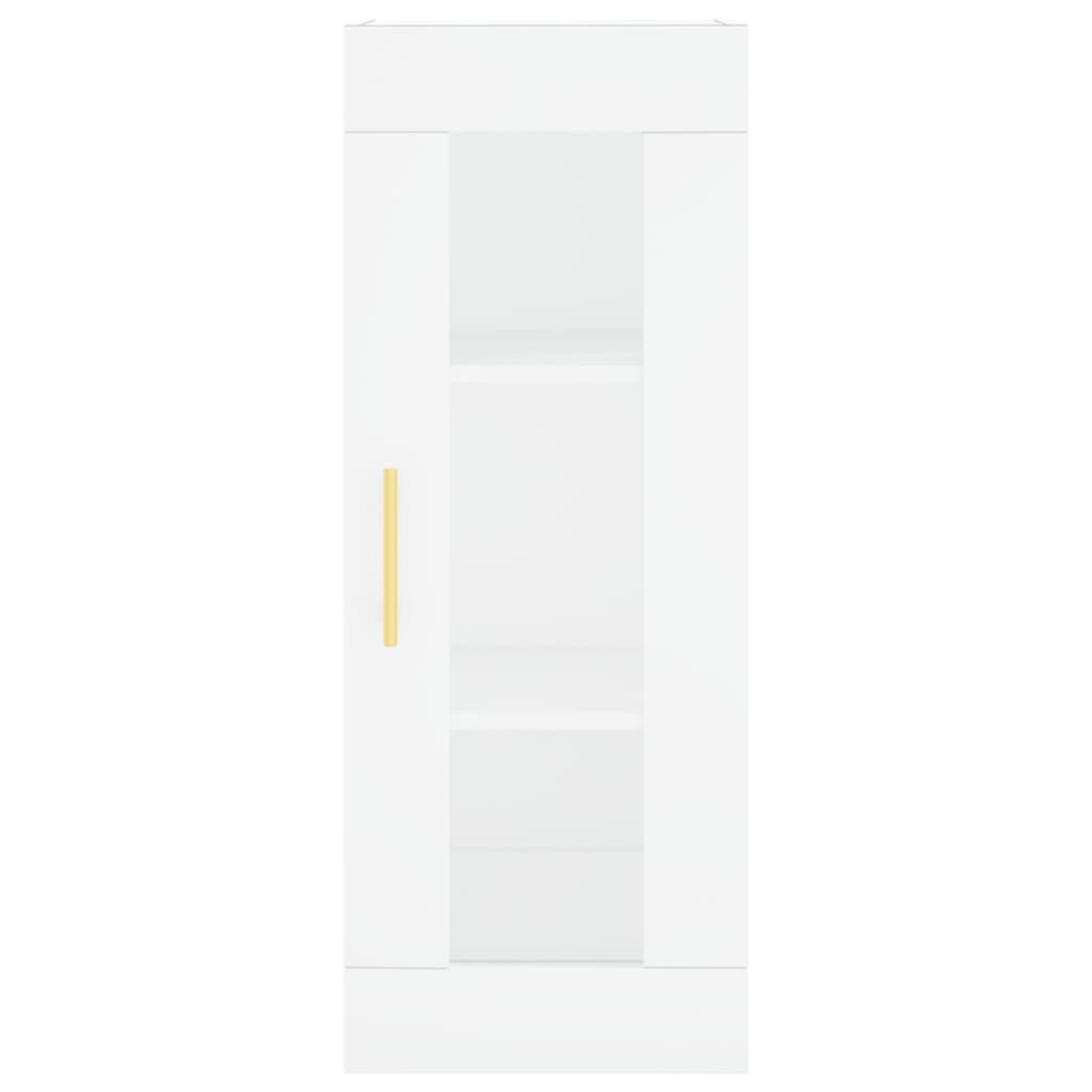 Image Buffet haut Blanc 34,5x34x180 cm Bois d'ingénierie | Xios Store SNC vidaXL Xios Store SNC