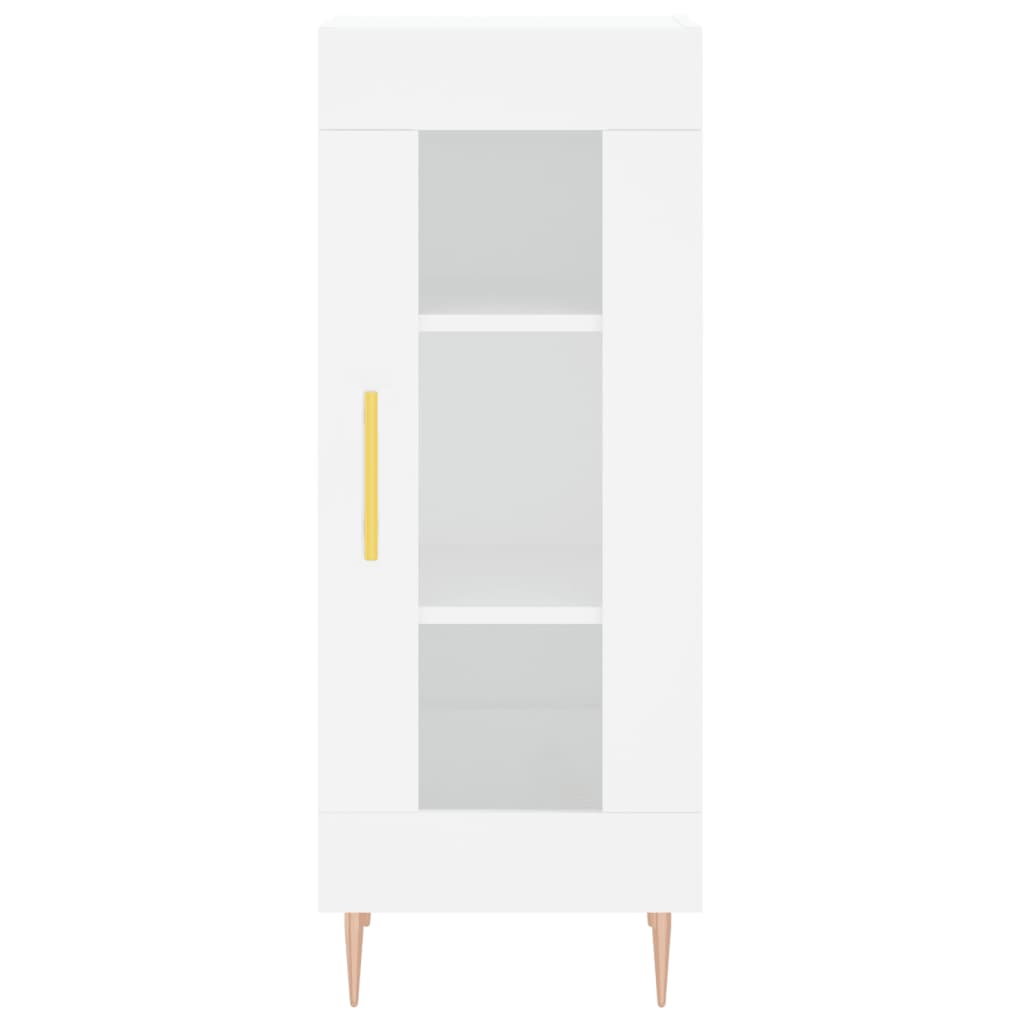 Image Buffet haut Blanc 34,5x34x180 cm Bois d'ingénierie | Xios Store SNC vidaXL Xios Store SNC