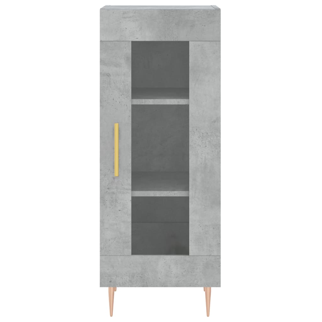 Image Buffet haut Gris béton 34,5x34x180 cm Bois d'ingénierie | Xios Store SNC vidaXL Xios Store SNC