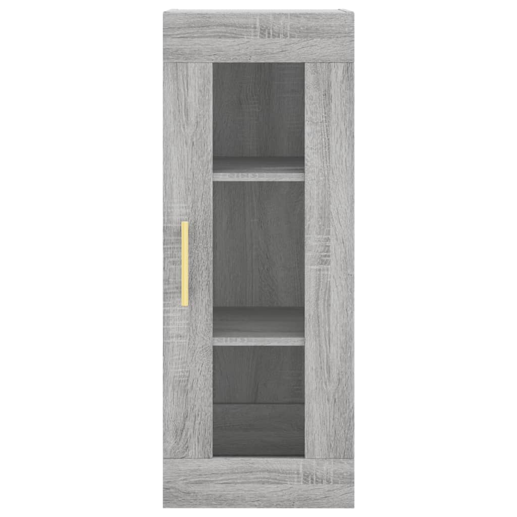 Image Buffet haut Sonoma gris 34,5x34x180 cm Bois d'ingénierie | Xios Store SNC vidaXL Xios Store SNC