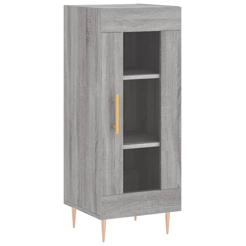 Image Buffet haut Sonoma gris 34,5x34x180 cm Bois d'ingénierie | Xios Store SNC vidaXL Xios Store SNC