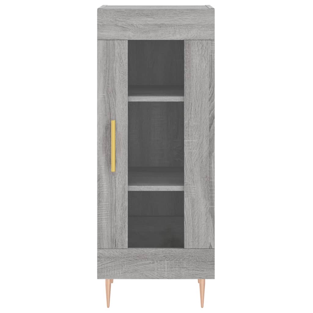 Image Buffet haut Sonoma gris 34,5x34x180 cm Bois d'ingénierie | Xios Store SNC vidaXL Xios Store SNC