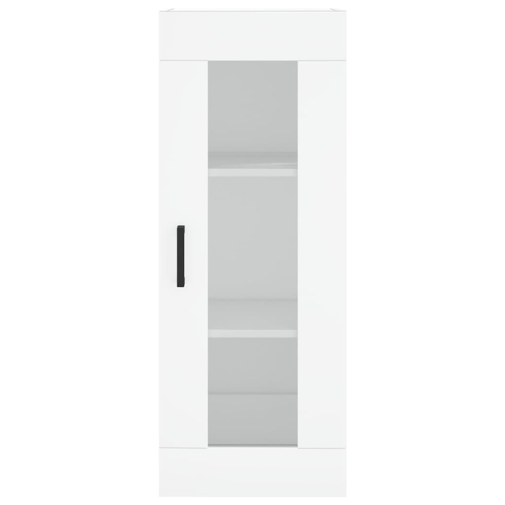 Image Buffet haut Blanc 34,5x34x180 cm Bois d'ingénierie | Xios Store SNC vidaXL Xios Store SNC