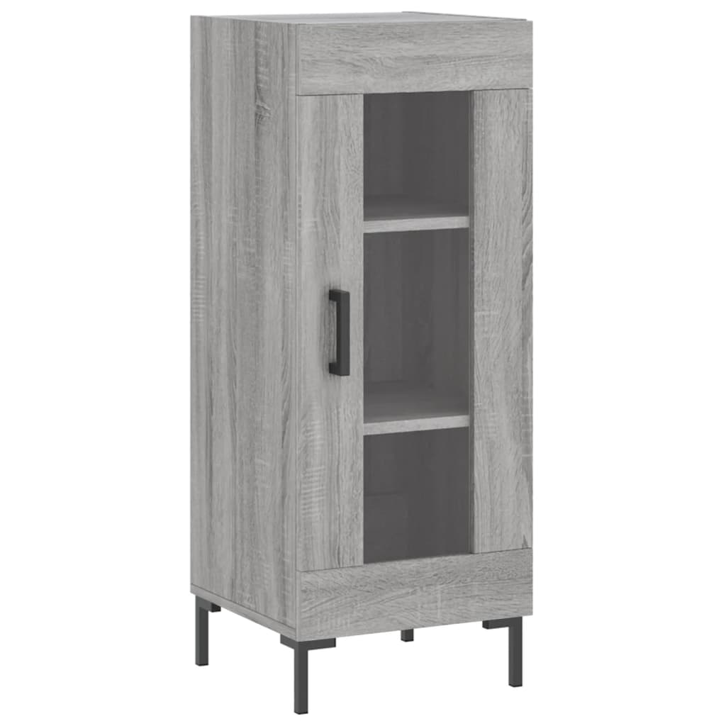 Image Buffet haut Sonoma gris 34,5x34x180 cm Bois d'ingénierie | Xios Store SNC vidaXL Xios Store SNC