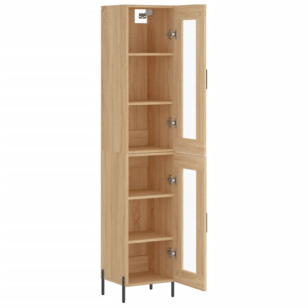 Image Buffet haut Chêne sonoma 34,5x34x180 cm Bois d'ingénierie | Xios Store SNC vidaXL Xios Store SNC