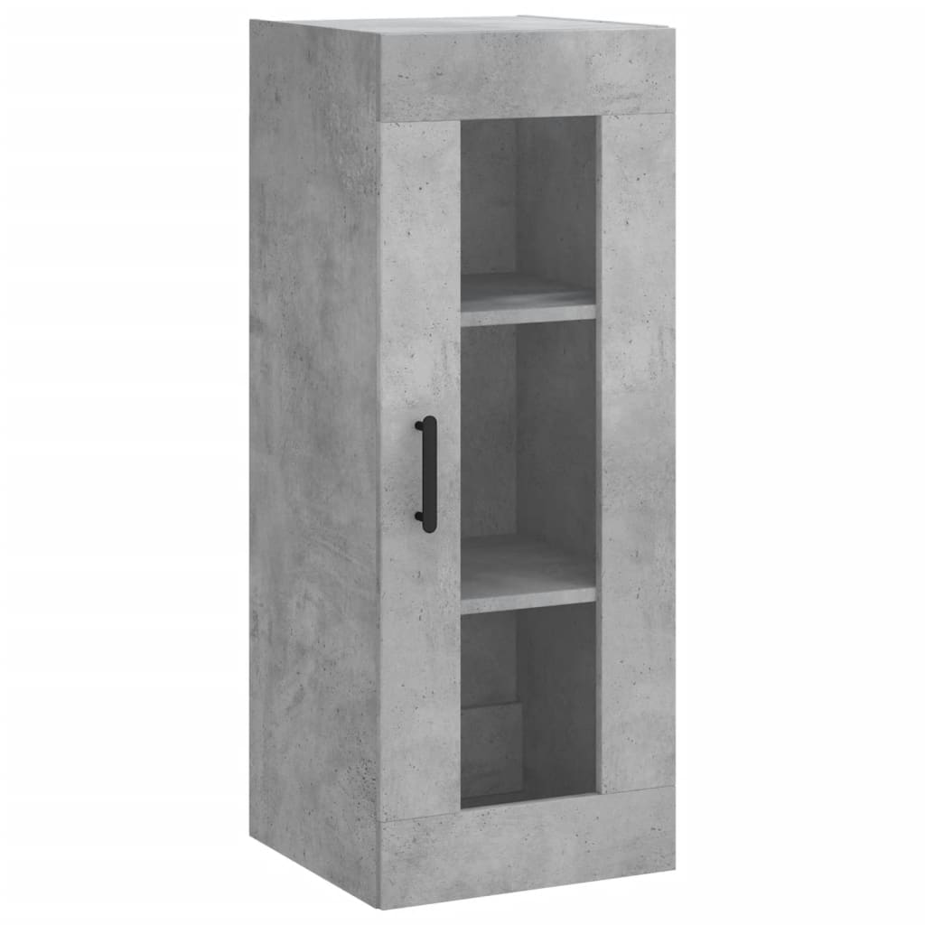 Image Buffet haut Gris béton 34,5x34x180 cm Bois d'ingénierie | Xios Store SNC vidaXL Xios Store SNC