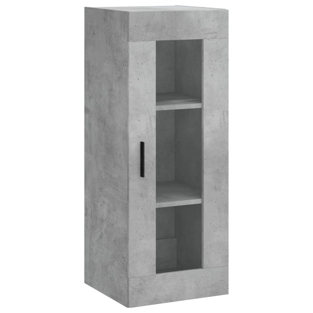 Image Buffet haut Gris béton 34,5x34x180 cm Bois d'ingénierie | Xios Store SNC vidaXL Xios Store SNC