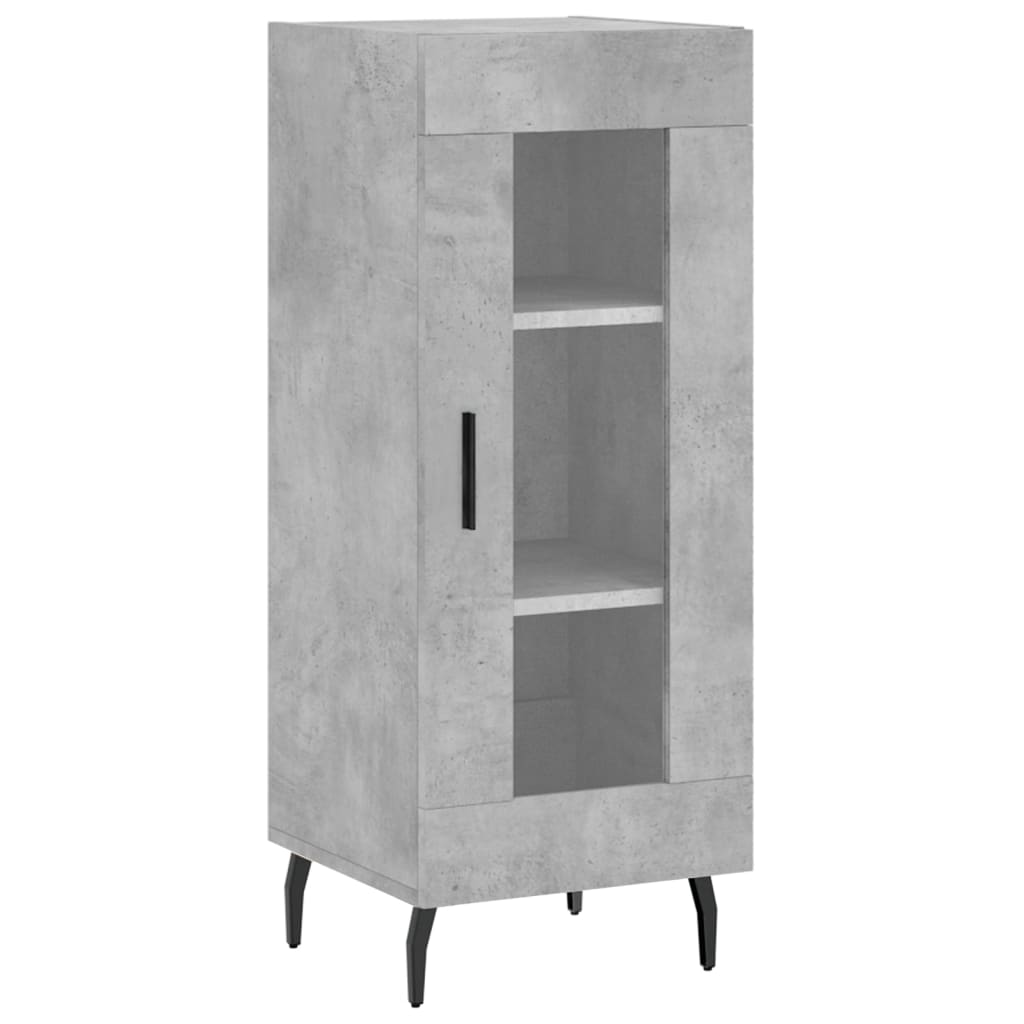 Image Buffet haut Gris béton 34,5x34x180 cm Bois d'ingénierie | Xios Store SNC vidaXL Xios Store SNC