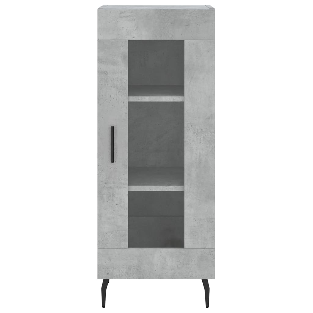 Image Buffet haut Gris béton 34,5x34x180 cm Bois d'ingénierie | Xios Store SNC vidaXL Xios Store SNC