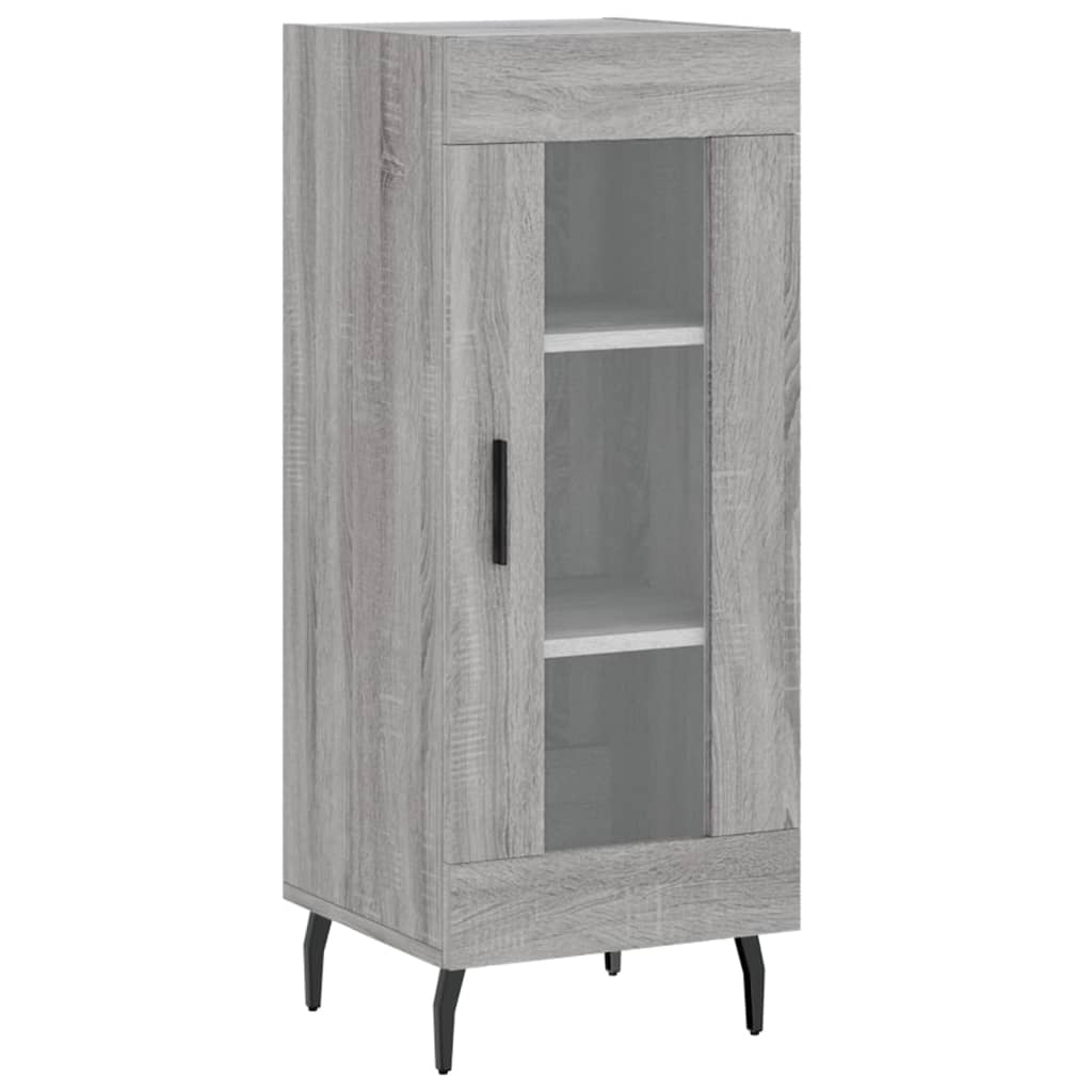 Image Buffet haut Sonoma gris 34,5x34x180 cm Bois d'ingénierie | Xios Store SNC vidaXL Xios Store SNC