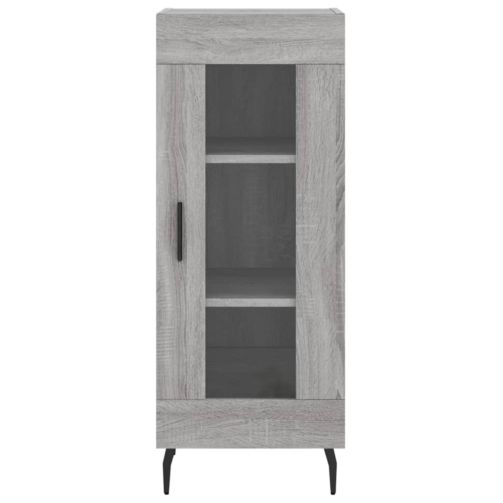 Image Buffet haut Sonoma gris 34,5x34x180 cm Bois d'ingénierie | Xios Store SNC vidaXL Xios Store SNC