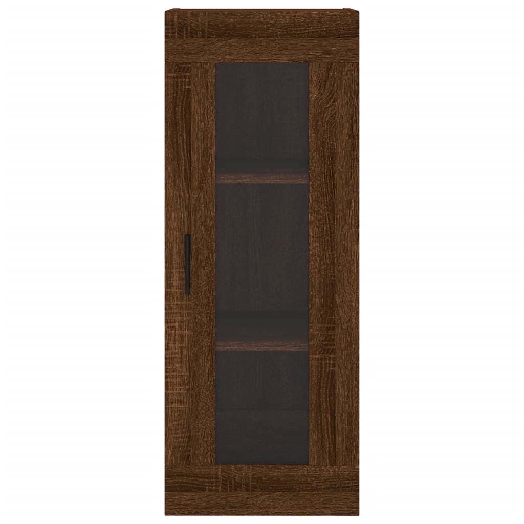 Image Buffet haut Chêne marron 34,5x34x180 cm Bois d'ingénierie | Xios Store SNC vidaXL Xios Store SNC