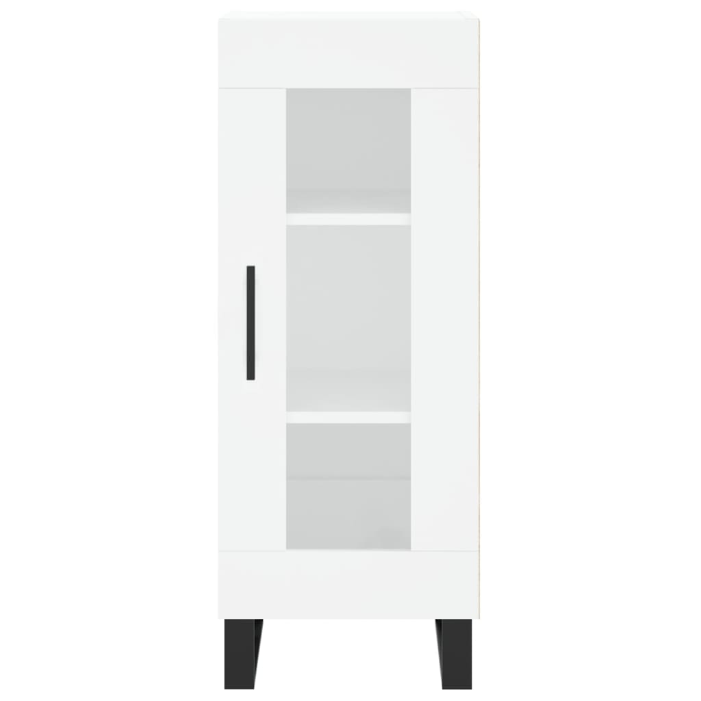 Image Buffet haut Blanc 34,5x34x180 cm Bois d'ingénierie | Xios Store SNC vidaXL Xios Store SNC