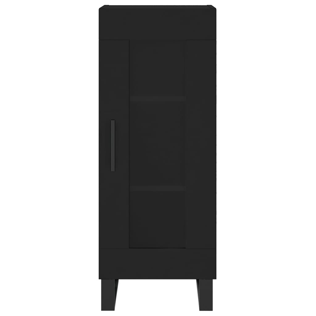 Image Buffet haut Noir 34,5x34x180 cm Bois d'ingénierie | Xios Store SNC vidaXL Xios Store SNC