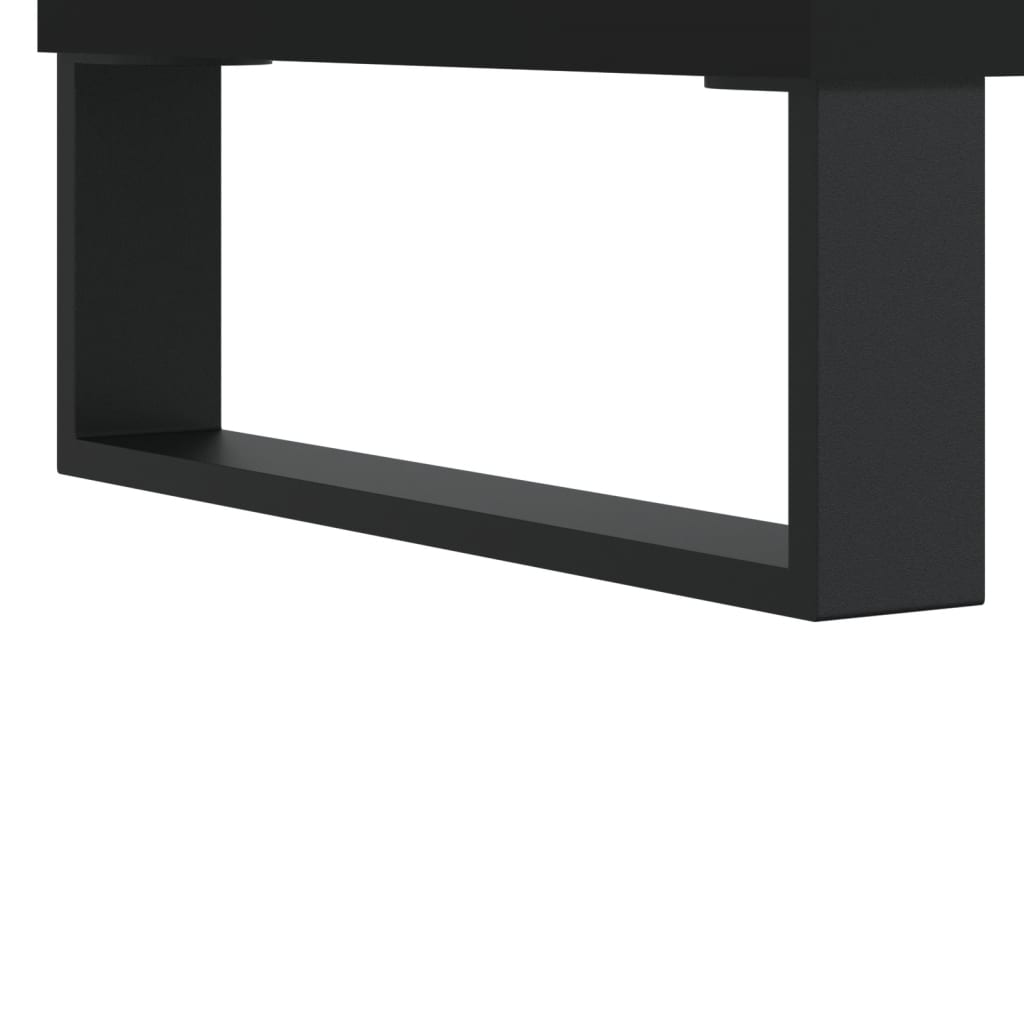 Image Buffet haut Noir 34,5x34x180 cm Bois d'ingénierie | Xios Store SNC vidaXL Xios Store SNC