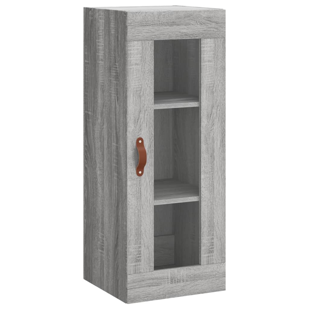 Image Buffet haut Sonoma gris 34,5x34x180 cm Bois d'ingénierie | Xios Store SNC vidaXL Xios Store SNC