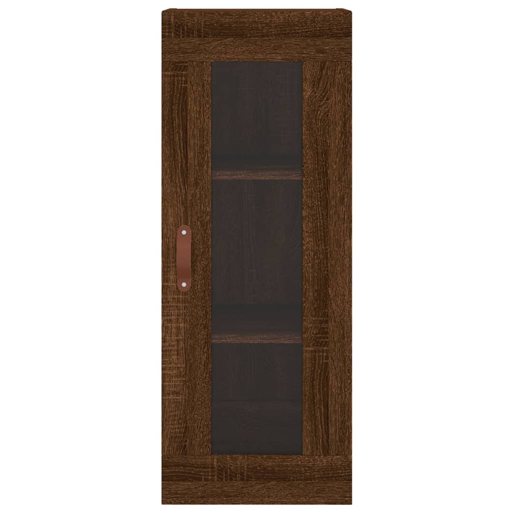 Image Buffet haut Chêne marron 34,5x34x180 cm Bois d'ingénierie | Xios Store SNC vidaXL Xios Store SNC