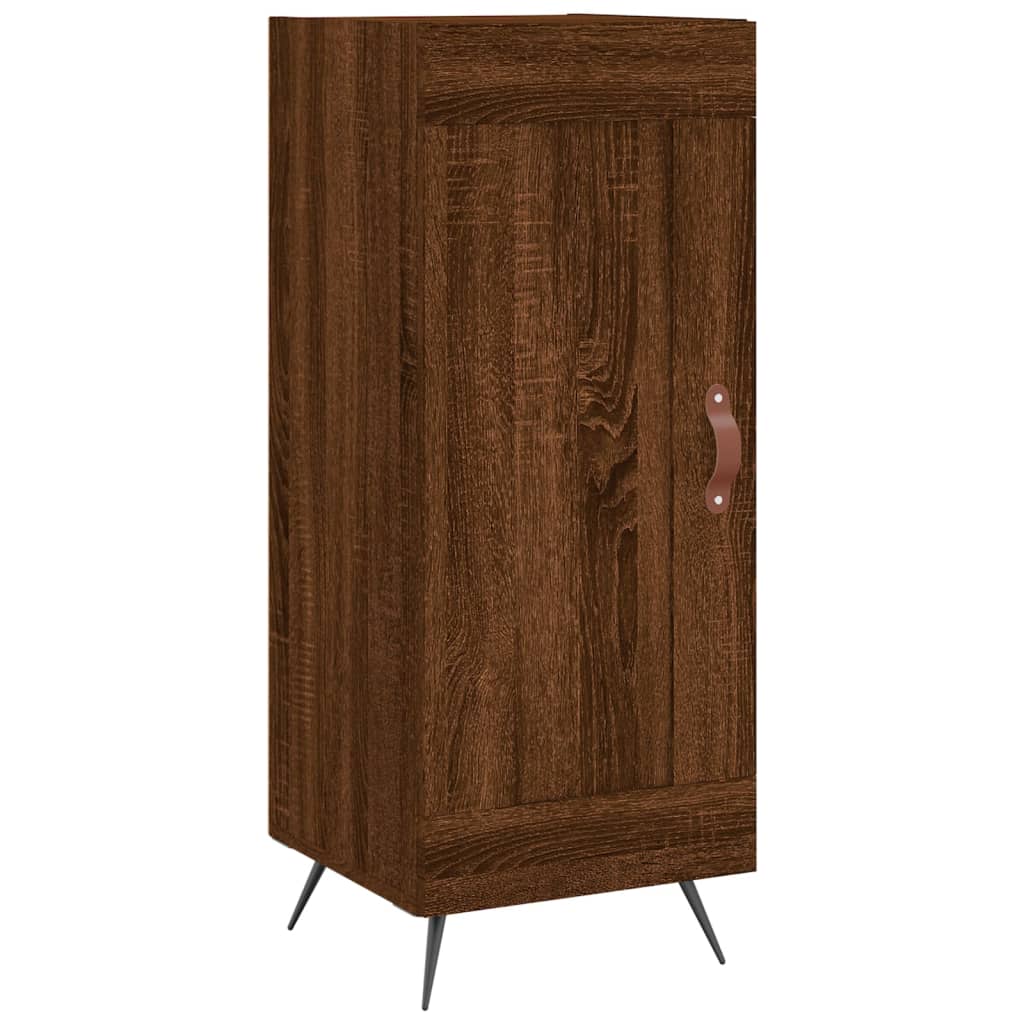 Image Buffet haut Chêne marron 34,5x34x180 cm Bois d'ingénierie | Xios Store SNC vidaXL Xios Store SNC