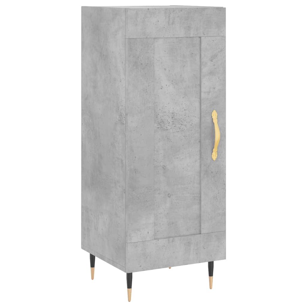 Image Buffet haut Gris béton 34,5x34x180 cm Bois d'ingénierie | Xios Store SNC vidaXL Xios Store SNC