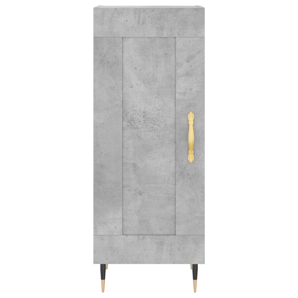 Image Buffet haut Gris béton 34,5x34x180 cm Bois d'ingénierie | Xios Store SNC vidaXL Xios Store SNC