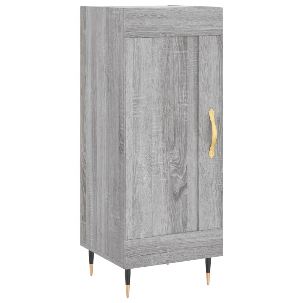 Image Buffet haut Sonoma gris 34,5x34x180 cm Bois d'ingénierie | Xios Store SNC vidaXL Xios Store SNC