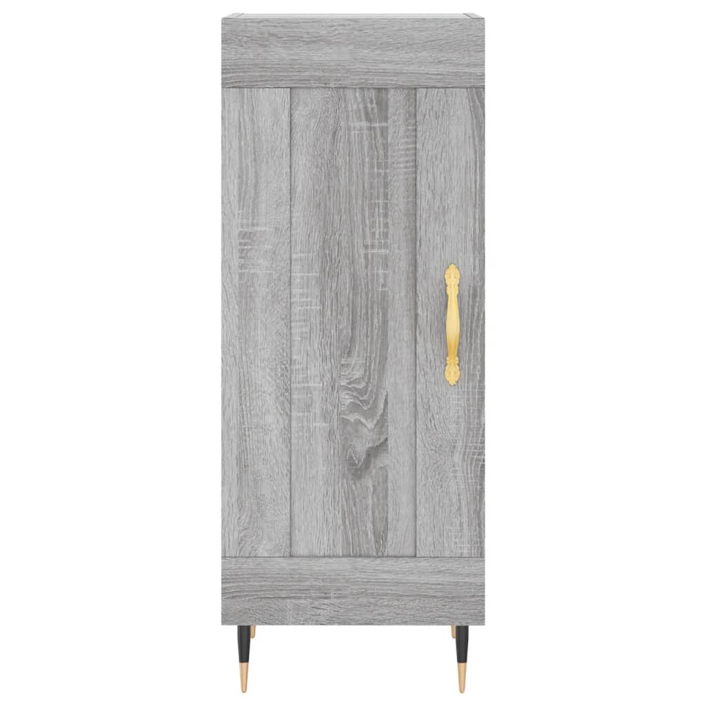 Image Buffet haut Sonoma gris 34,5x34x180 cm Bois d'ingénierie | Xios Store SNC vidaXL Xios Store SNC