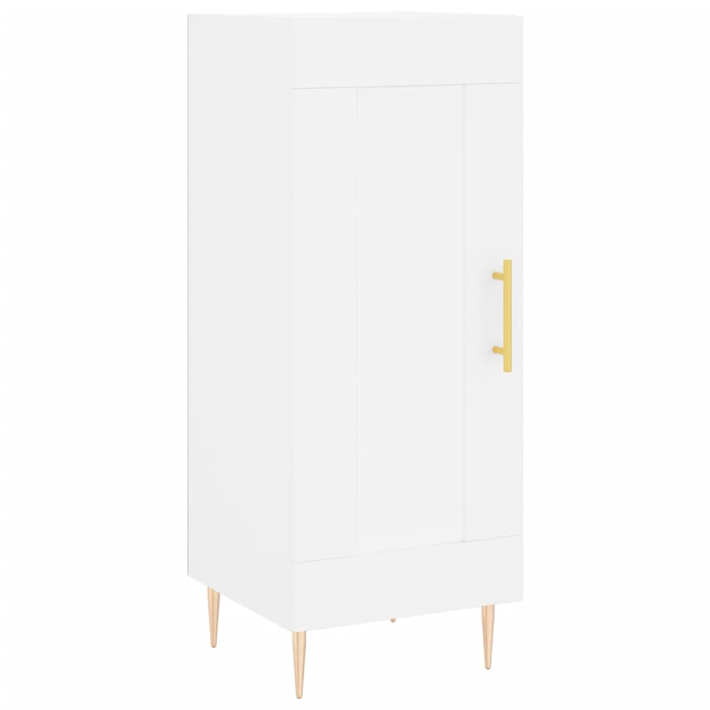 Image Buffet haut Blanc 34,5x34x180 cm Bois d'ingénierie | Xios Store SNC vidaXL Xios Store SNC