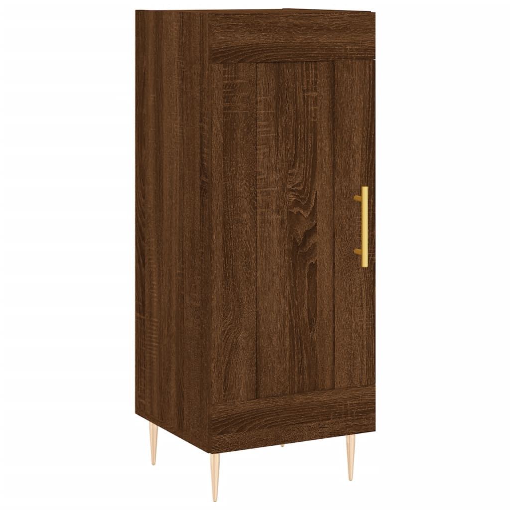 Image Buffet haut Chêne marron 34,5x34x180 cm Bois d'ingénierie | Xios Store SNC vidaXL Xios Store SNC